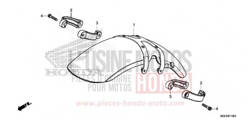 FRONT FENDER (CB1100NA/NAD) CB1100NAH de 2017
